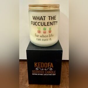 Kedofa "What The Fucculent?!" Scented Candle
